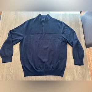 NWOT AMAZON BRAND NAVY QUARTER ZIP / NEVER WORN OR WASHED - Size XL SKU:302